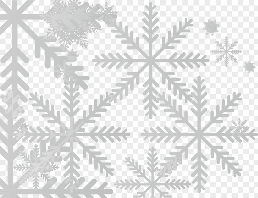 Snowflake Background Vector Material Euclidean PNG