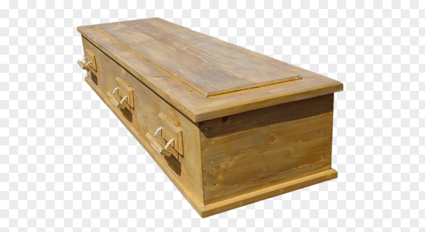 Wood Coffin Funeral Urn Table PNG