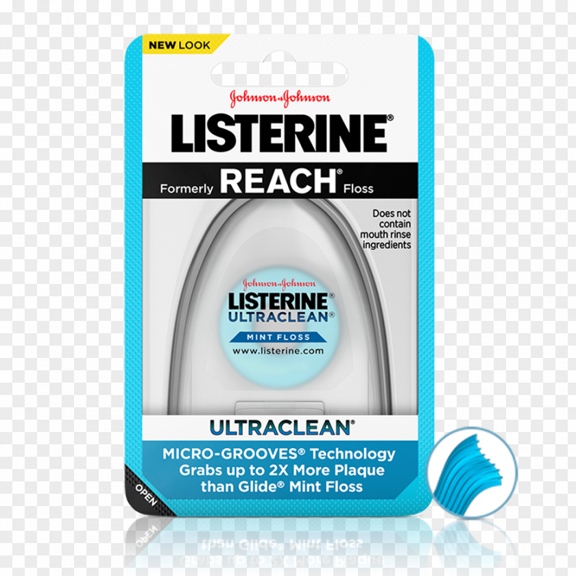 Floss Mouthwash Listerine Ultraclean Dental Reach PNG
