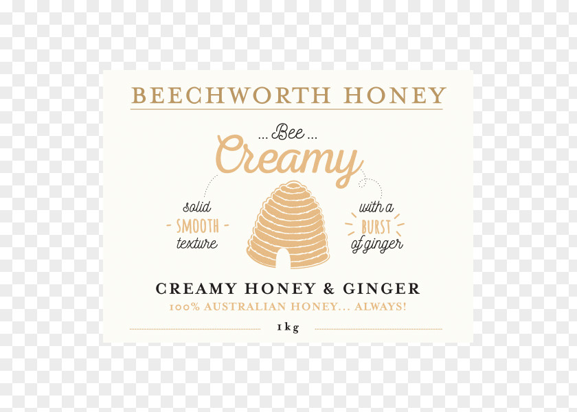 Ginger Slice Beechworth Honey Lip Balm Cream Spread PNG