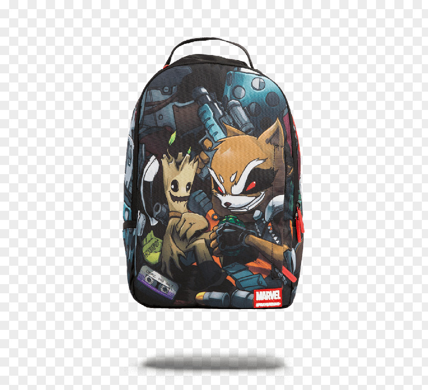 Guardians Of The Galaxy Backpack Bag Rocket Raccoon Groot Clothing PNG