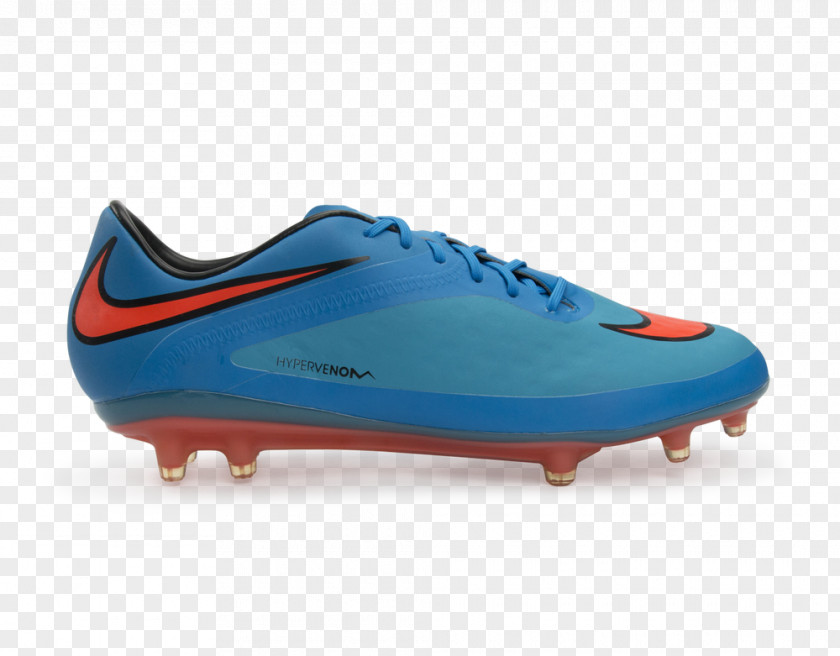 Nike Blue Soccer Ball Field Football Boot Cleat Hypervenom Shoe PNG
