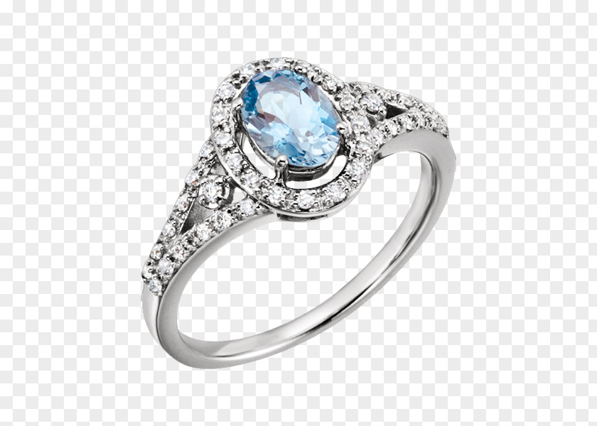 Aquamarine Rings Wedding Ring Jewellery Sapphire Silver PNG