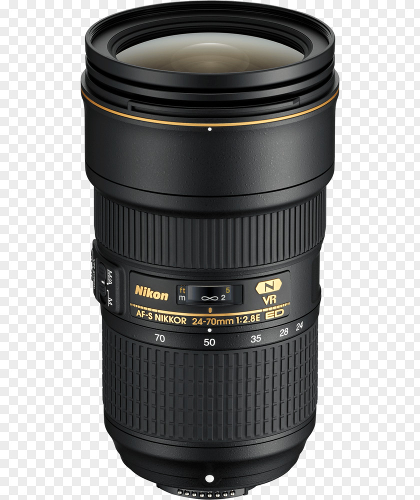 Camera Lens Nikon AF-S Nikkor 24-70mm F/2.8E ED VR F/2.8G DX 35mm F/1.8G PNG