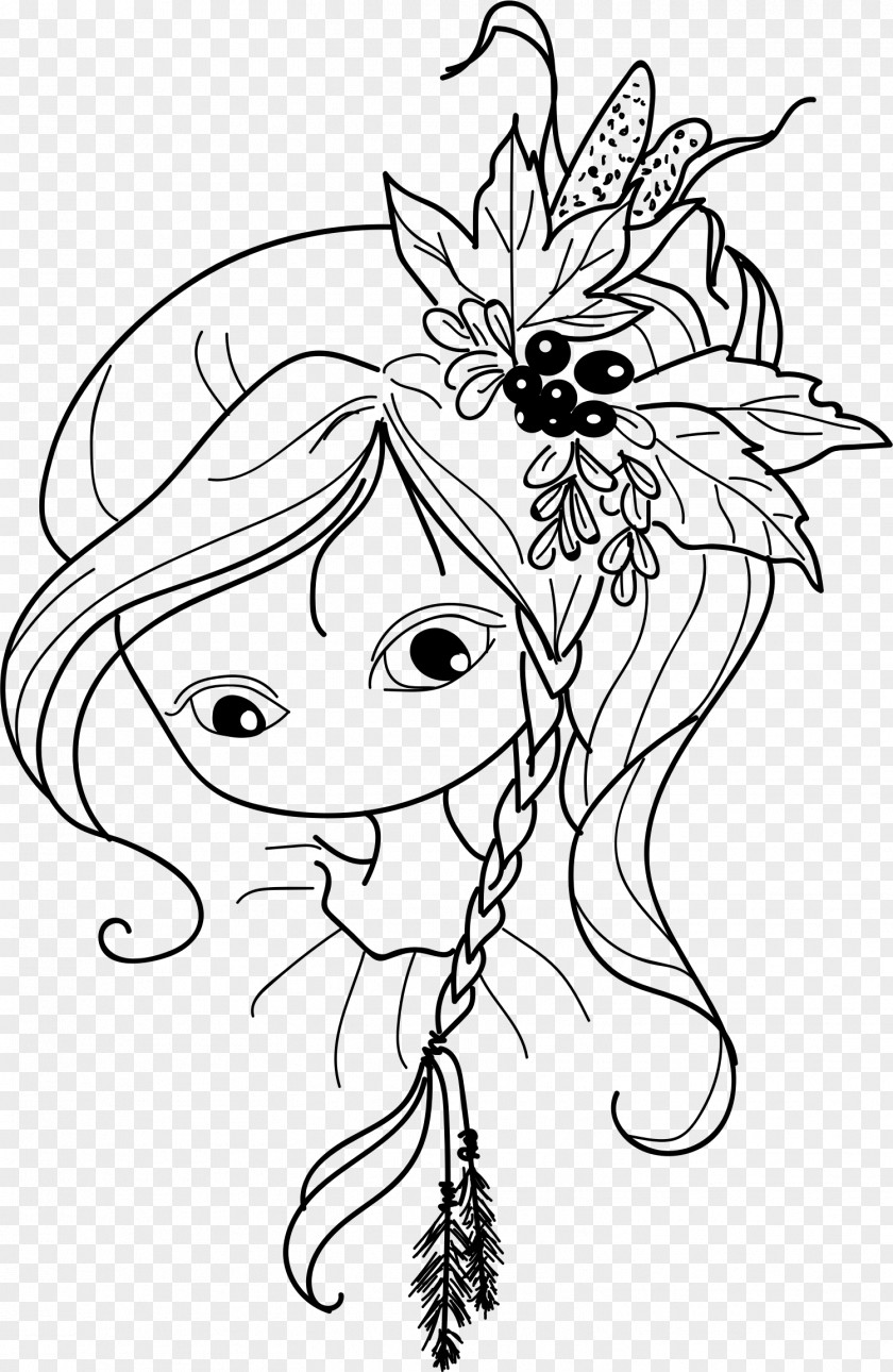 Fairy Drawing Vector Graphics Coloring Book Clip Art Image PNG