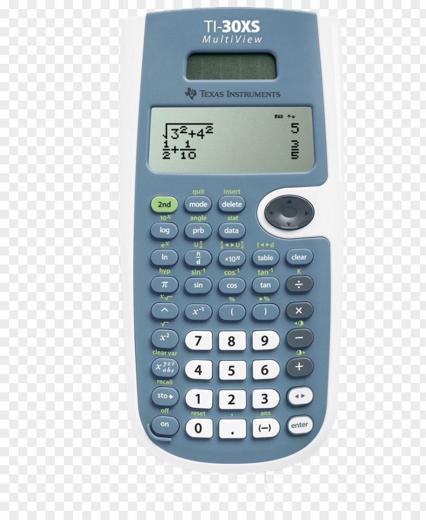 Calculator Texas Instruments TI-30XS MultiView Scientific PNG