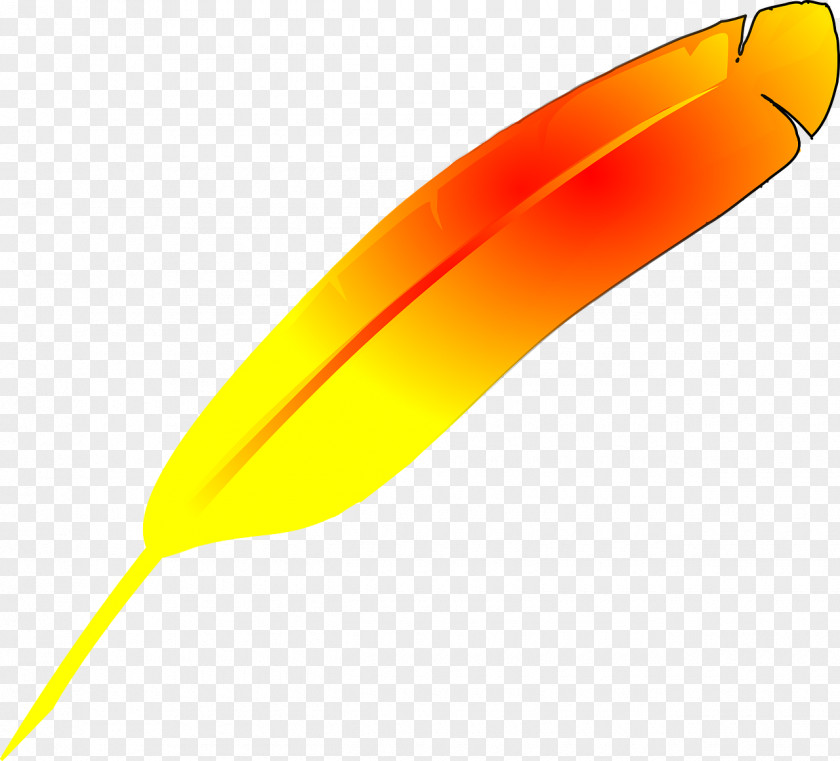 Feather Yellow Bird Clip Art PNG