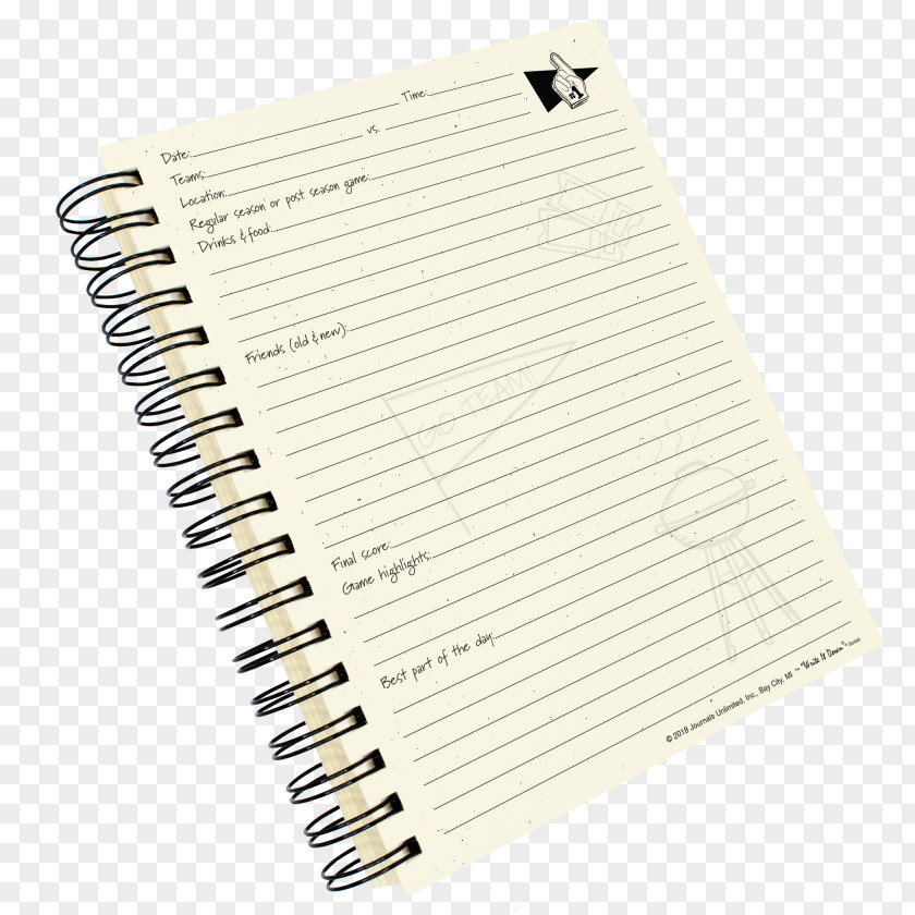 Notebook Paper Diary Hardcover PNG