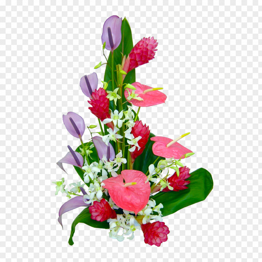 Tropical Flower Hawaii Bouquet Floral Design Clip Art PNG