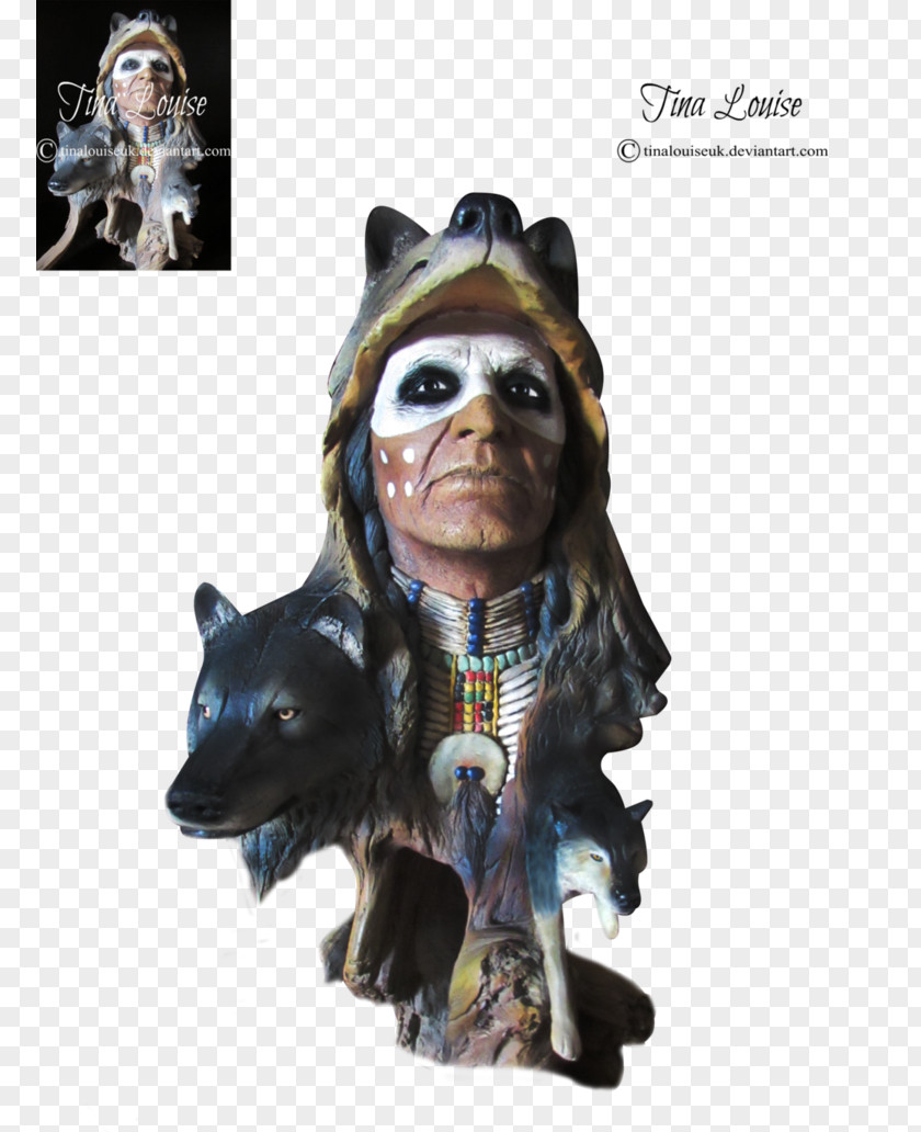 American Wolf Figurine Snout PNG