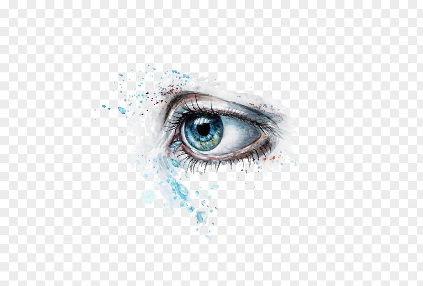 Bitmap,Artistic Effect,Hand Painted,character,eye,Free Material Watercolor Painting Work Of Art Artist Illustration PNG