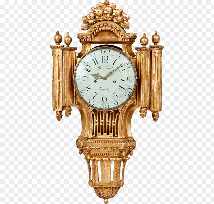 Ki Table Clock Antique Painting Watch PNG