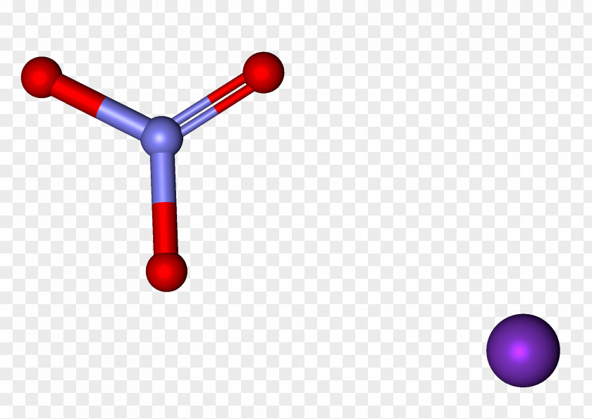 Stick Potassium Nitrate Chemistry Ball-and-stick Model PNG