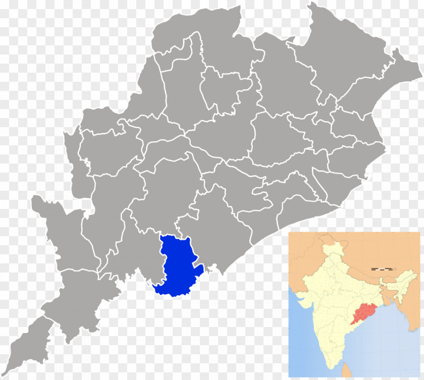 Map Gajapati District Nayagarh Baripada Bargarh Jharsuguda PNG
