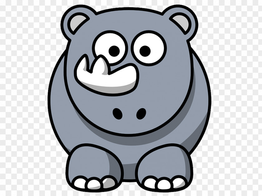 Rhino Cartoon Rhinoceros Clip Art PNG
