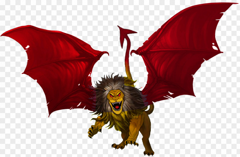 Lion Manticore Legendary Creature Art Monster PNG