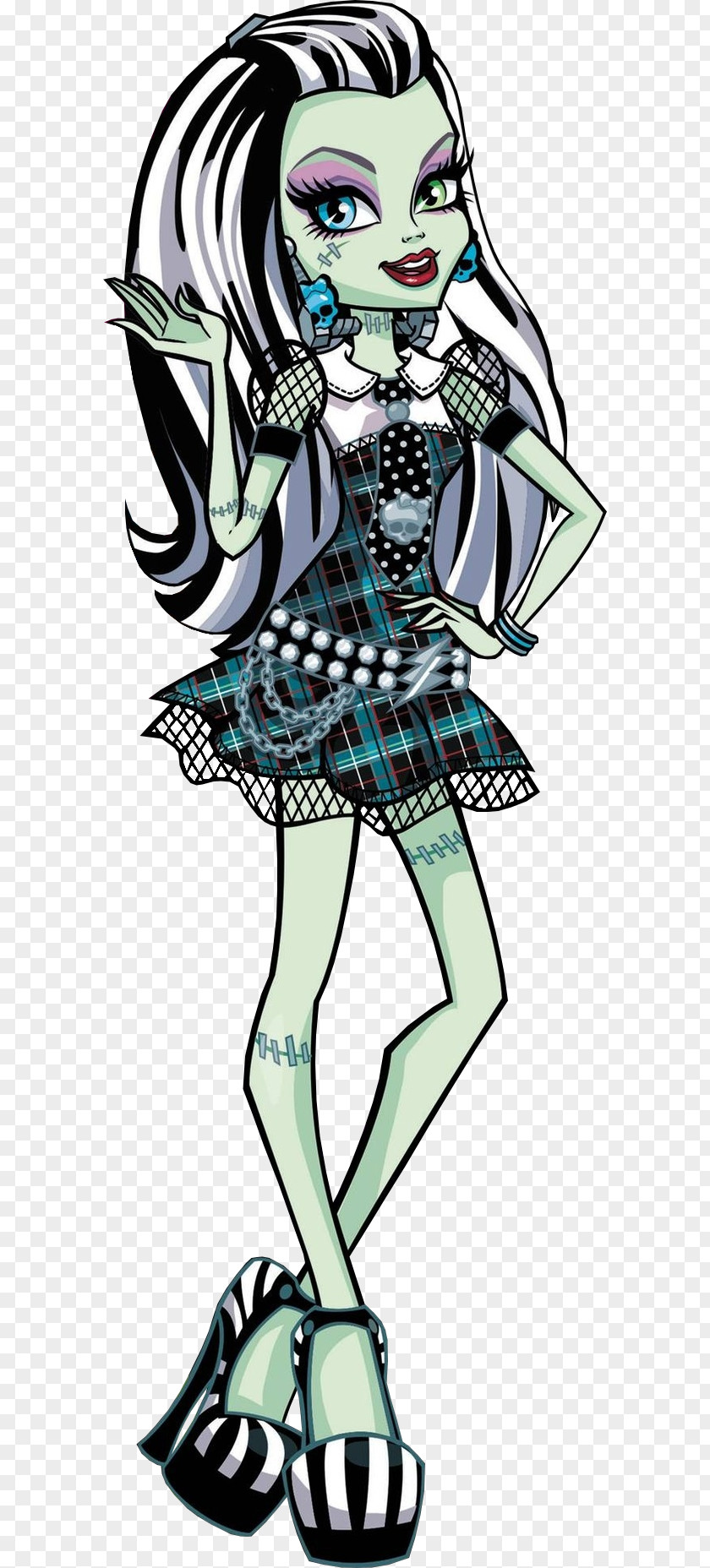 Monster Frankie Stein Frankenstein's High Doll PNG