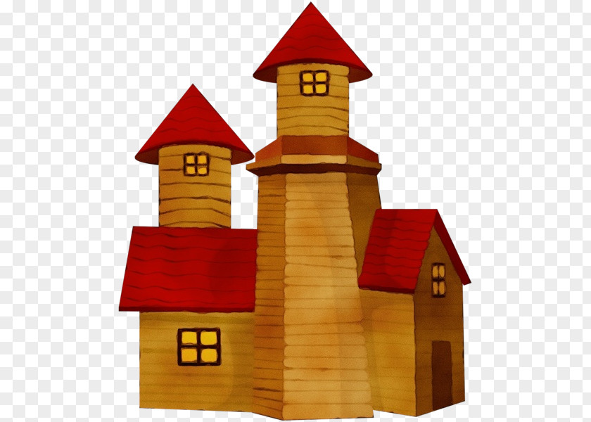 Roof Toy Block Architecture House Tower PNG