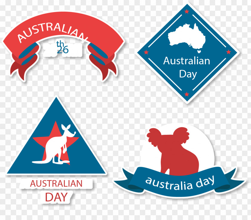 Australia Posters Ribbons Koala Kangaroo Macropodidae Icon PNG