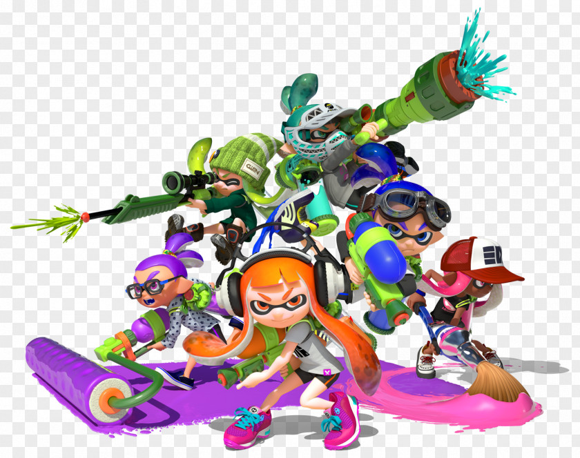 Group Characters Cliparts Splatoon 2 Wii U The Art Of PNG