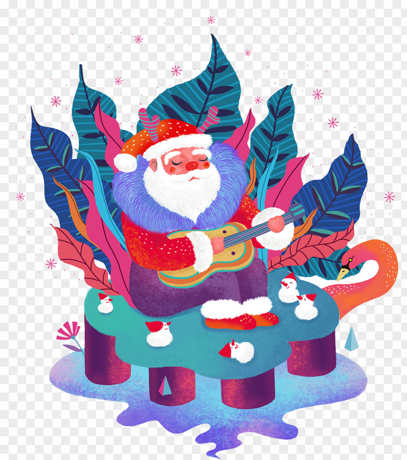 Santa Claus Illustration Christmas Père Noël Gift PNG