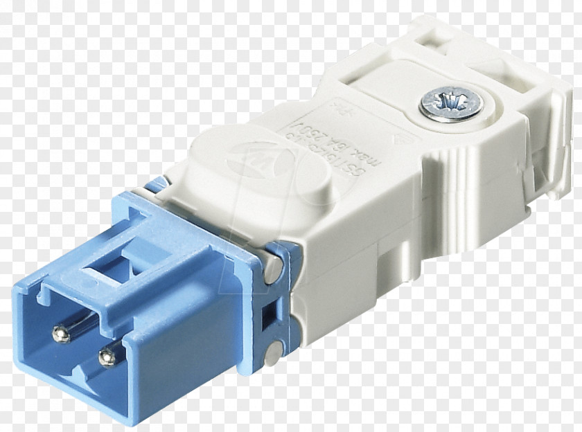 Screw Electrical Connector Light Blue PNG