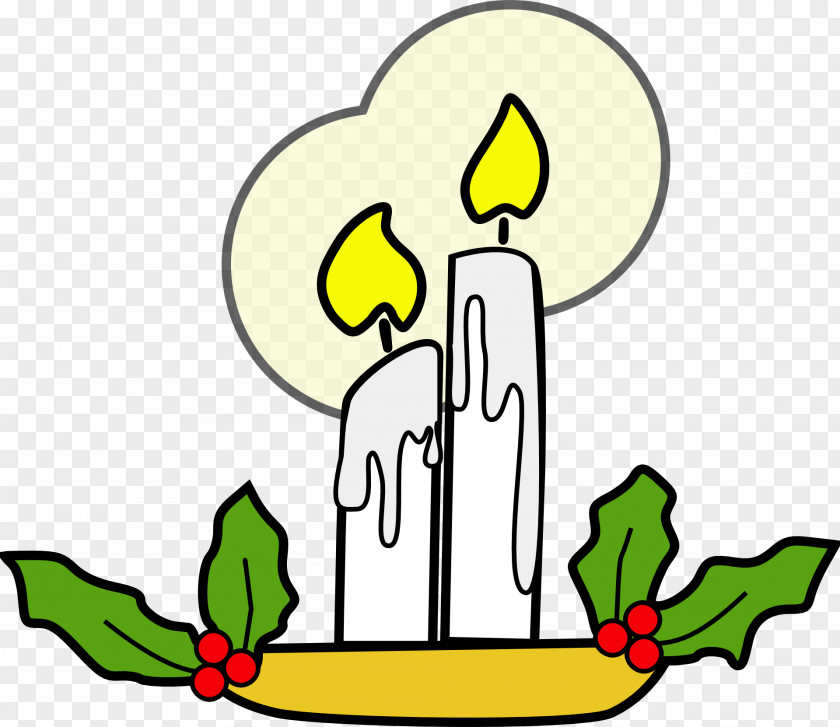 Two White Candles Light Candle Clip Art PNG