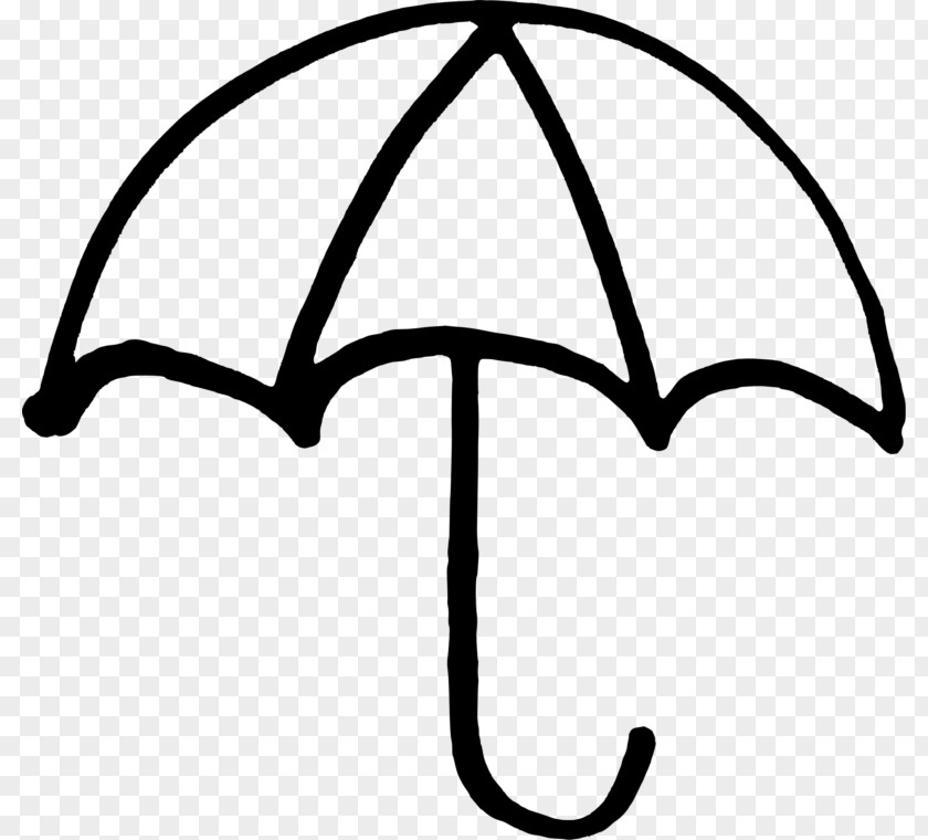 Umbrella Black And White Clip Art PNG