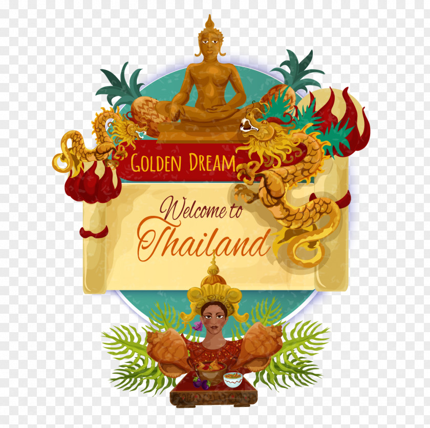 Vector Buddha Thailand Royalty-free Illustration PNG