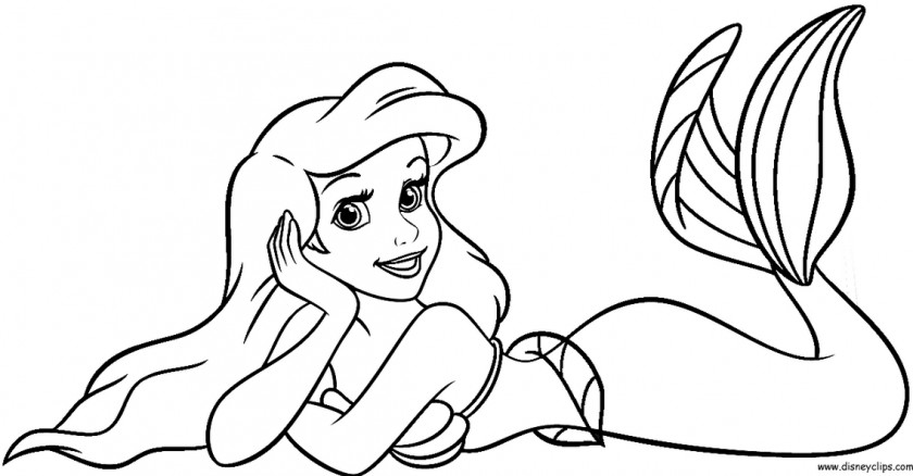 Ariel Outline Cliparts Princess Jasmine Coloring Book The Walt Disney Company PNG