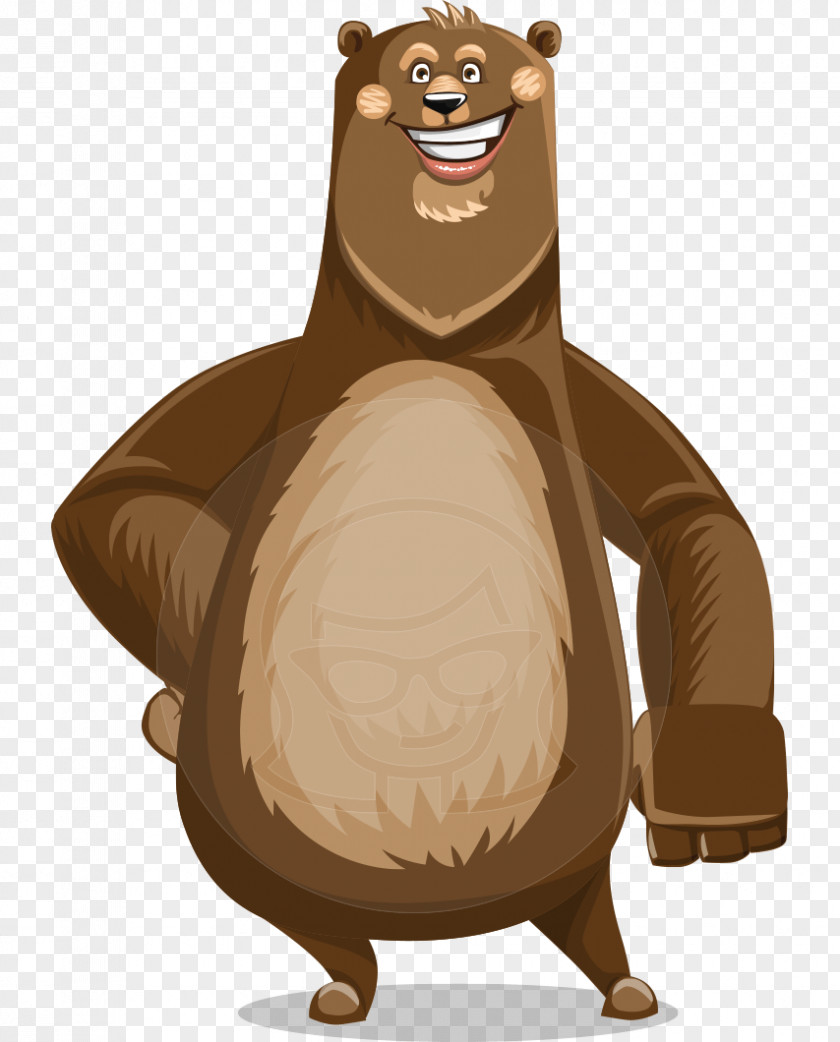 Bear Yogi Cartoon PNG