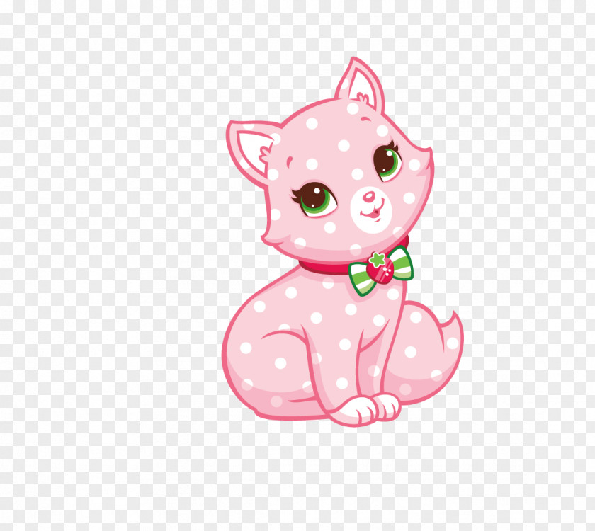 Cute Shortcake Cat Custard Strawberry Muffin PNG