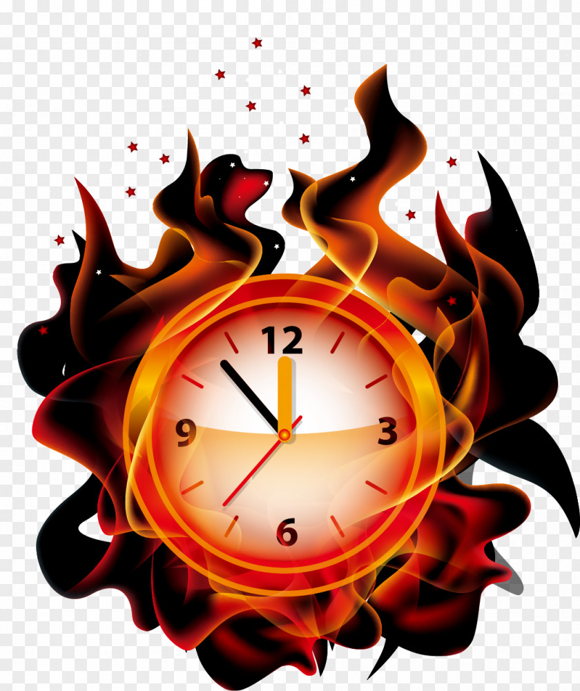 Flame Alarm Clock Download PNG