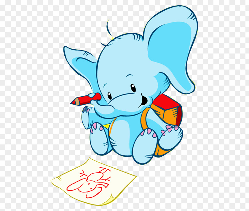 Playschool Painting Vector Graphics Drawing Illustration Elephant PNG