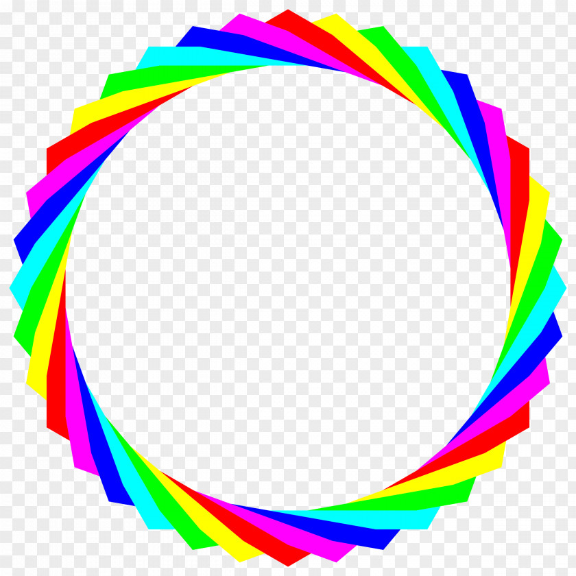 Rainbow Circle Clip Art PNG