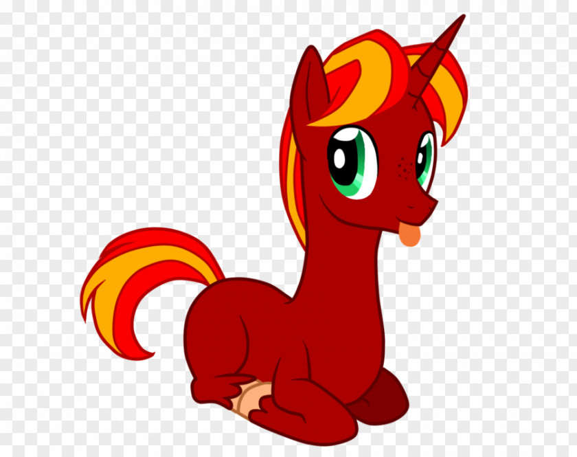Red Spark Horse Cat Mammal Pony PNG