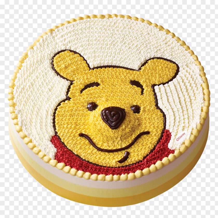 Winnie Pooh The Butter Cake Fudge Birthday PNG