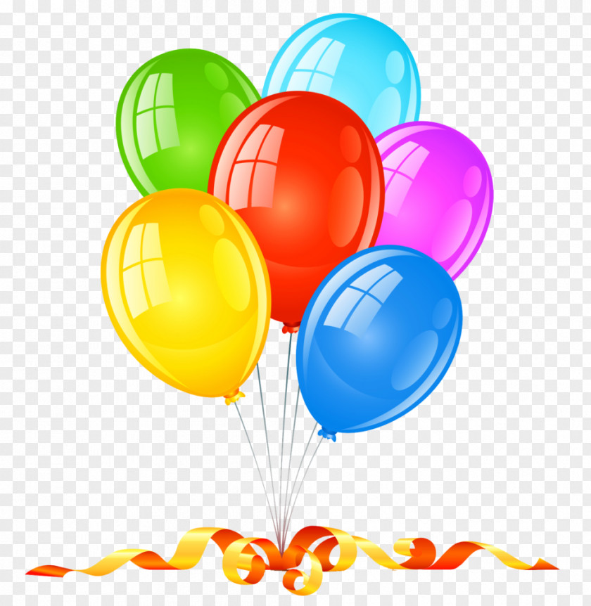 Dancing Balloons Party Birthday Clip Art PNG