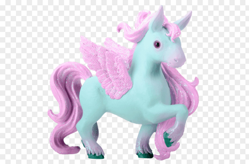 Unicorn Figurine Winged Pegasus Legendary Creature PNG