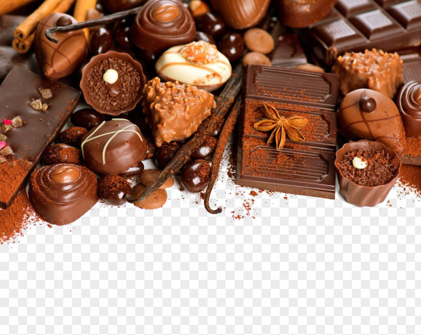 A Lot Of Chocolate Material Map Praline White Bonbon Candy PNG