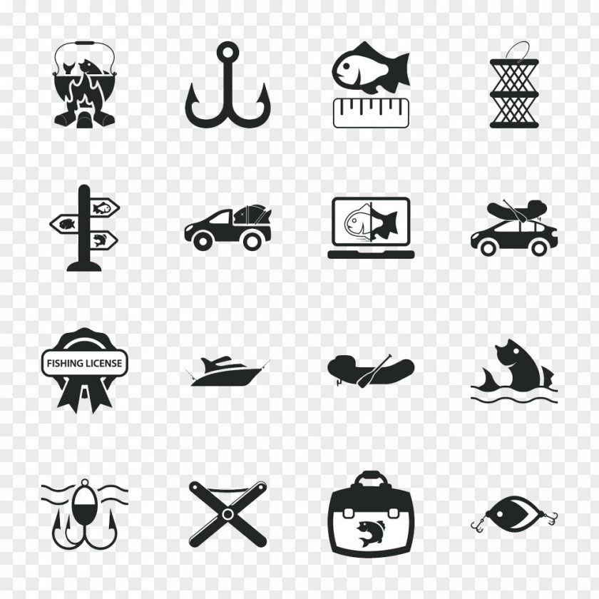 Fishing Icon Design Image Angling Logo PNG