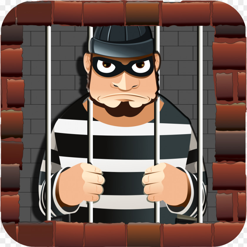 Jail Escape From Criminals Facial Hair Cartoon Prison PNG