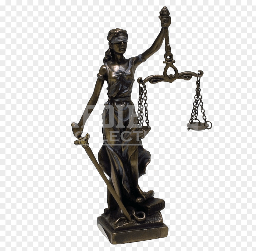 Lady Justice Bronze Sculpture Statue Dike PNG