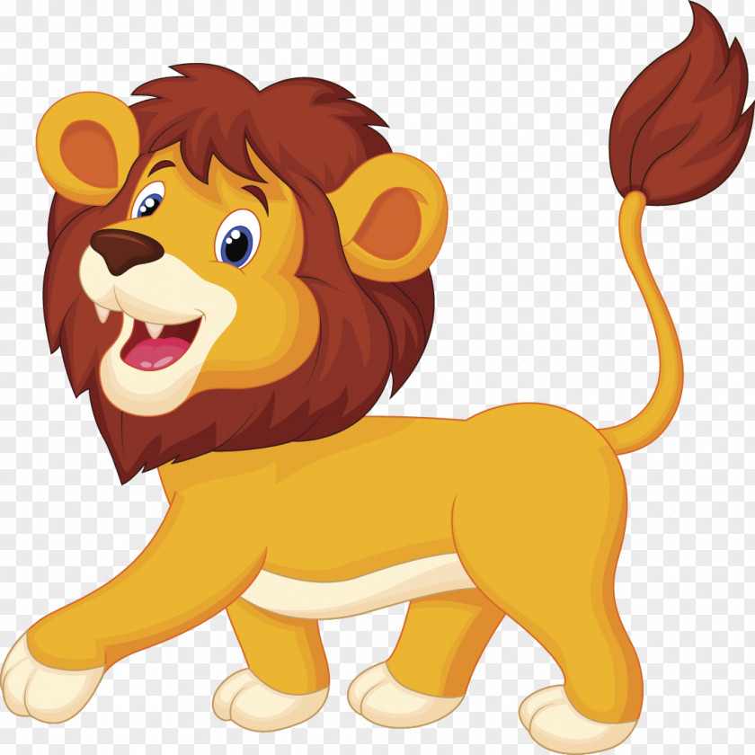 Lion Cartoon Animation Clip Art PNG