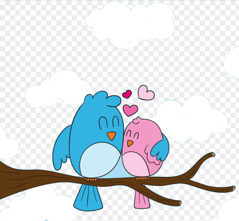 Love Birds Creative Cartoon Pictures Bird PNG