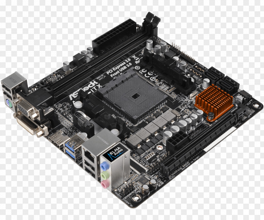 Mini-ITX Motherboard Socket FM2+ CPU PNG