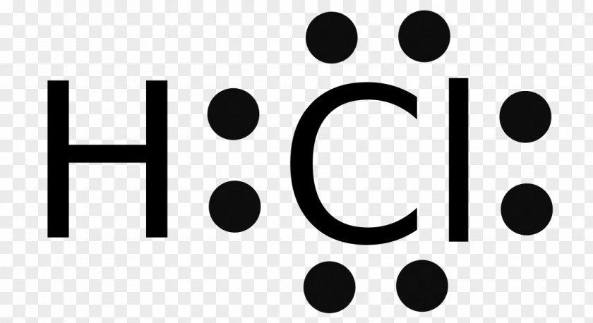 Hydrochloric Acid Lewis Structure Covalent Bond Chemical Hydrogen Chloride Valence Electron PNG