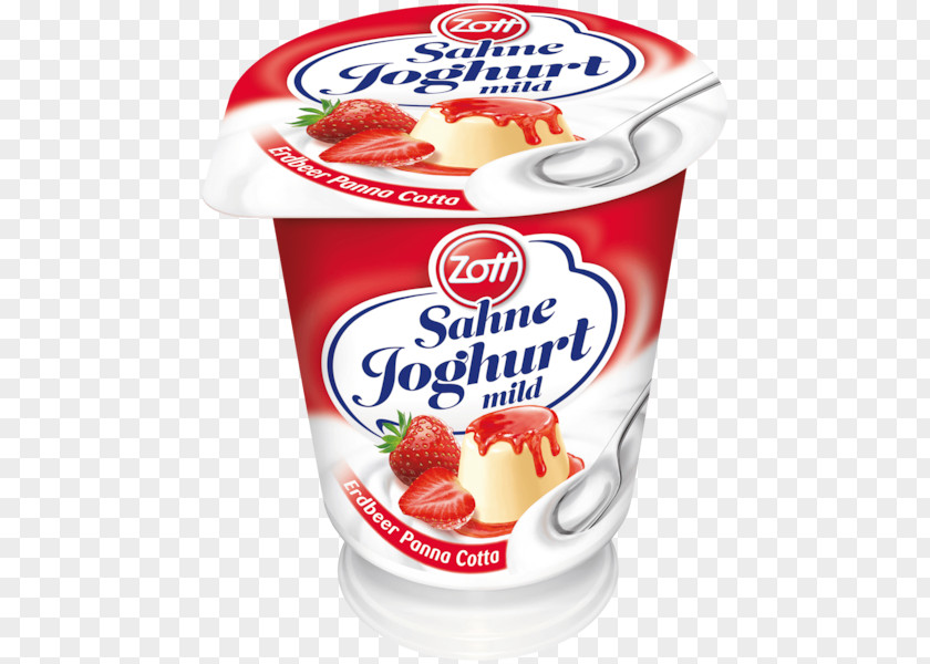 Panna Cotta Cream Milk Yoghurt Zott PNG