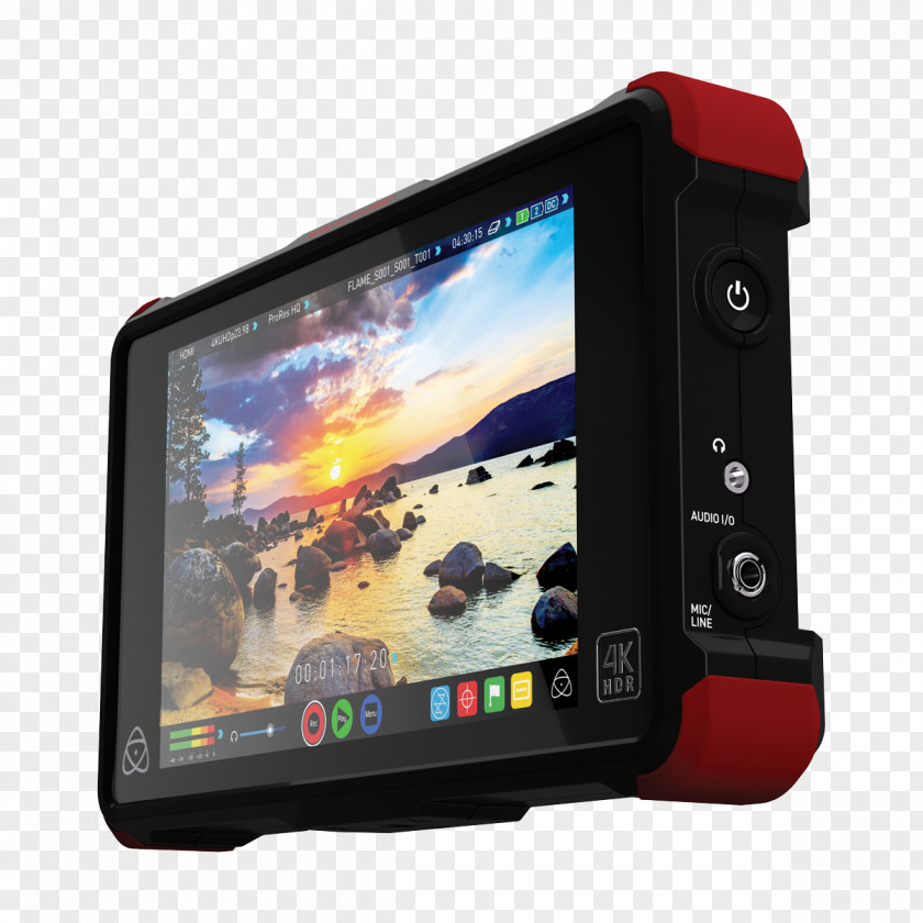 Camera Computer Monitors Atomos Ninja Flame Apple ProRes 4K Resolution HDMI PNG