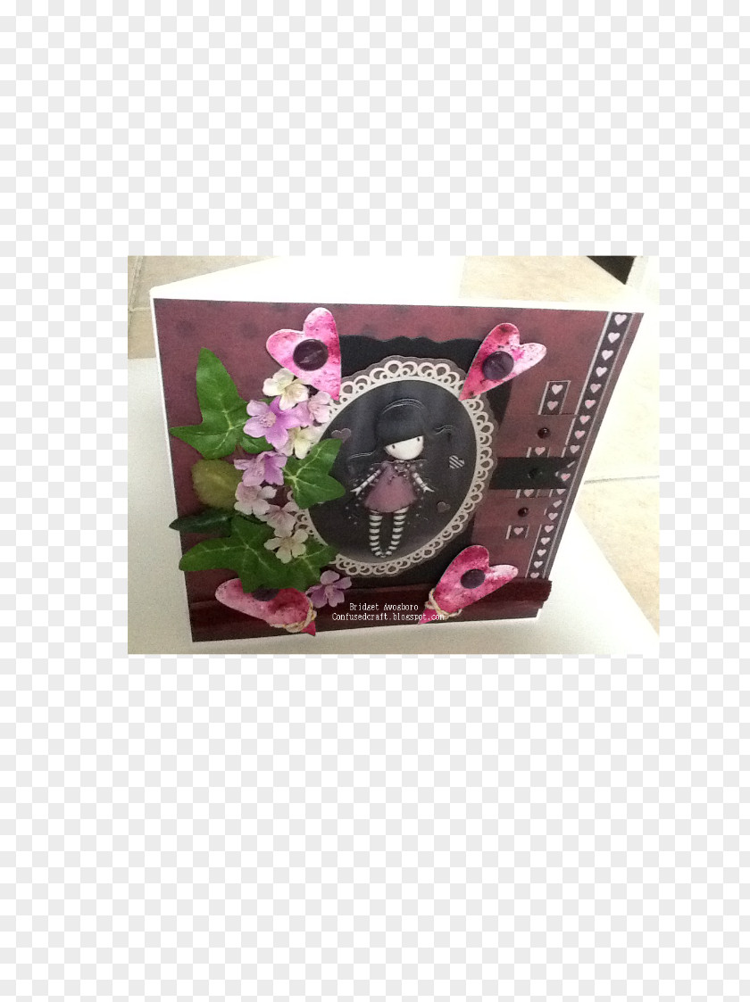 Dimensional Cards Pink M Petal Rectangle Handbag PNG